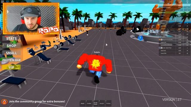 ROBLOX - THE KING OF MUSCLE BEACH смотреть онлайн