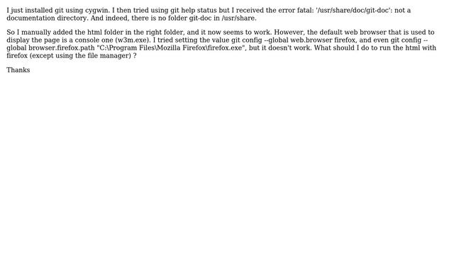 cygwin git default web browser смотреть онлайн