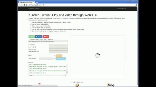 WebRTC seekable player example смотреть онлайн