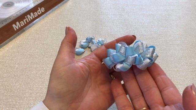 Снежинки Резиночки Новогодние Бантики Канзаши МК Kanzashi Hair Bows смотреть онлайн