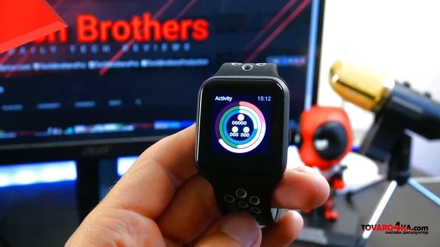 Умные фитнес часы Smart Watch F8 с тонометром смотреть онлайн