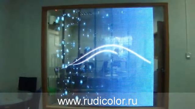 Светодиодный прозрачный экран P10 SMD Indoor смотреть онлайн