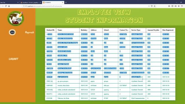 PHP with Database academic project смотреть онлайн