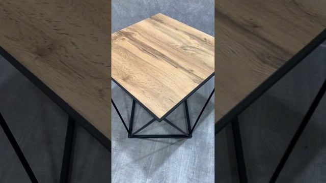 Стол журнальный-68 с ПВХ (Дуб вотан/Черный) (2 кат.) смотреть онлайн