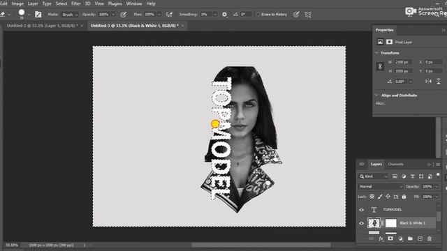 How to create a Model poster design in Adobe Photoshop easy & trickymethod for beginner #tutorial смотреть онлайн
