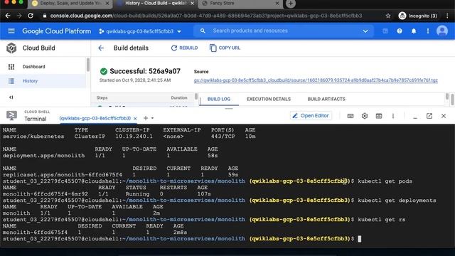 Qwiklabs Deploy Scale and Update Your Website on Google Kubernetes Engine смотреть онлайн