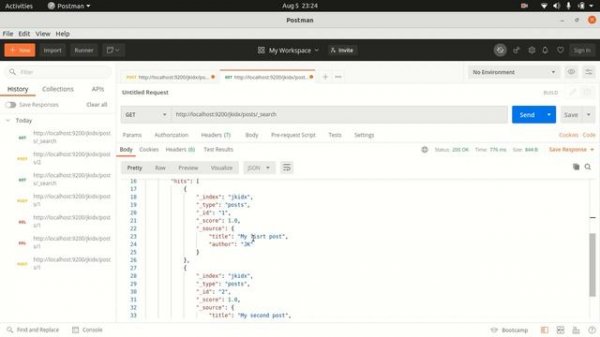 Elastic search Getting Started - Basic CRUD operations and APIs