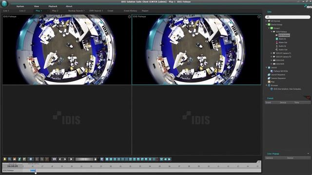 IDIS Fisheye Camera смотреть онлайн