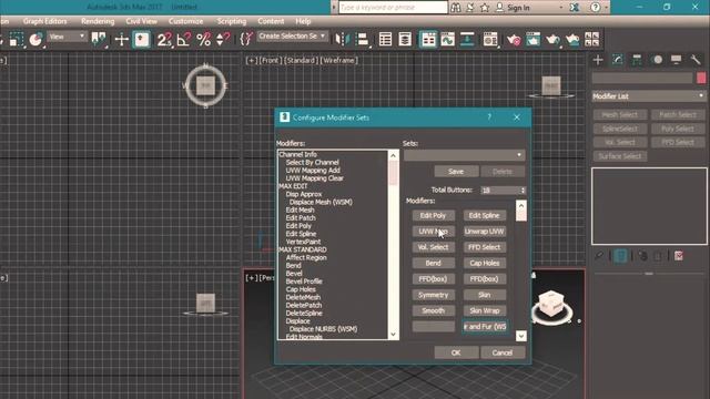 Модификаторы на командную панель - 3DS MAX смотреть онлайн