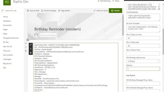 Office 365 / SharePoint Online Birthday Reminder WebPart - Bitalus.com смотреть онлайн