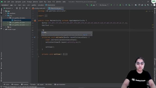 Simple Calculator App using Android Studio | Geetika Thakran | GeeksforGeeks JAVA смотреть онлайн