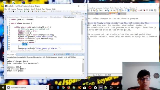 Java Problem solving (while loop, break statement, and String.format()) смотреть онлайн