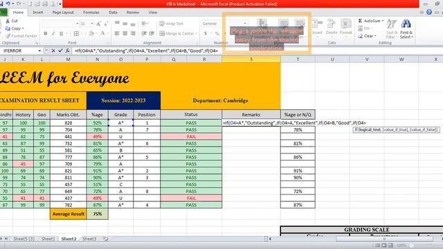 MS EXCEL ONLINE SUMMER CAMP 2023: How to Create Beautiful Marksheet in Excel|| Part 2 смотреть онлайн