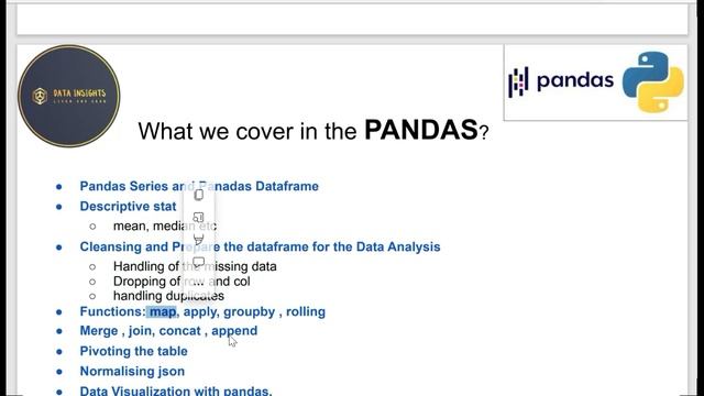 1 Python Pandas | Best Python library for the Data Analysis смотреть онлайн