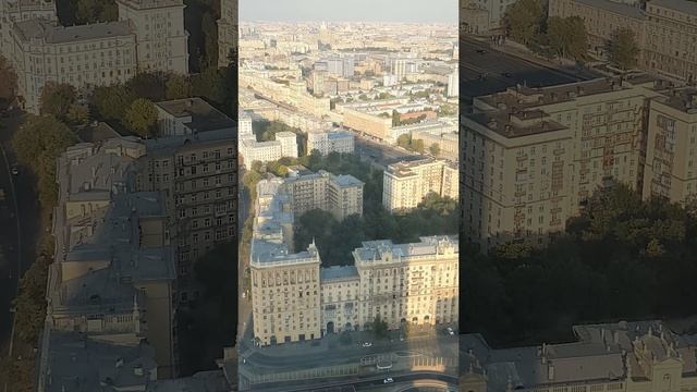 Кутузовский проспект из окна небоскреба / Москва смотреть онлайн