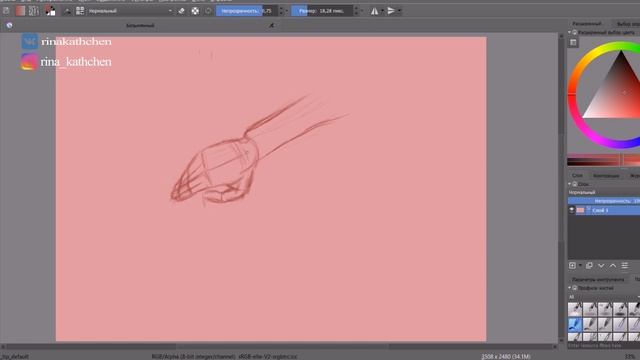 Как я рисую руки | Speedpaint смотреть онлайн
