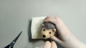 Валяние из шерсти. Валяем ёжика из шерсти.