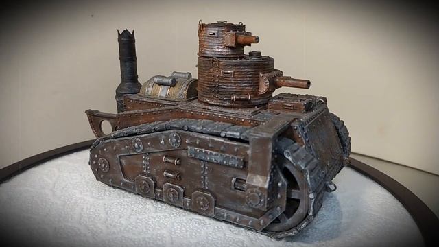 Модели из бумаги. W40k. Паперкрафт паровой танк . Steam Tank Papercraft. Сделать танк из картона