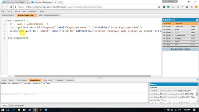 Lightning component using client Controller - 1 смотреть онлайн