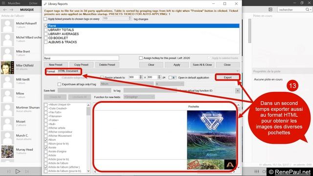 MusicBee - Exporter des albums vers un fichier CSV et Json смотреть онлайн