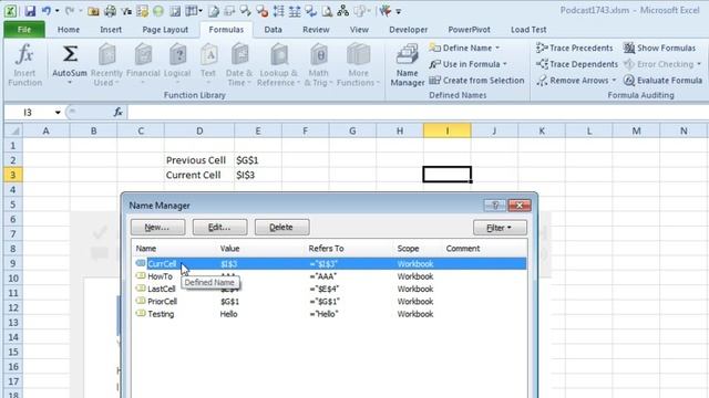 Excel - Address of Previous Cell - Episode 1743 смотреть онлайн