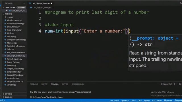 Python program to Get Last Digit of Integer||#LastDIgitInPython||#100pythonProgram смотреть онлайн