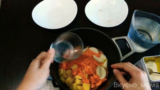 Суп пюрэ с чечевицей??сытный и нежный вкус? смотреть онлайн