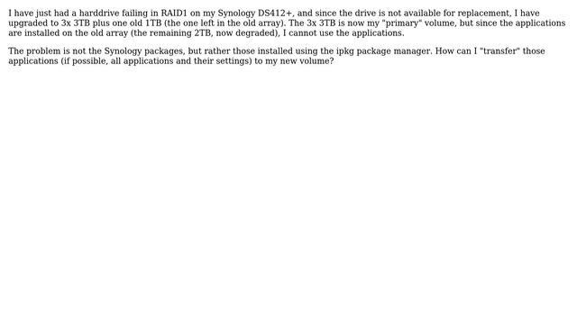 Move Synology packages and ipkg applications to another volume смотреть онлайн