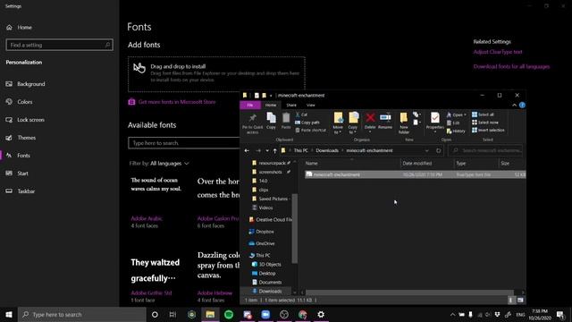 How to download and use Minecraft enchant font/keyboard. смотреть онлайн