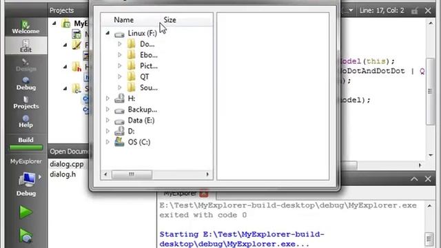 C++ Qt 49 - QFileSystemModel a simple file explorer example смотреть онлайн