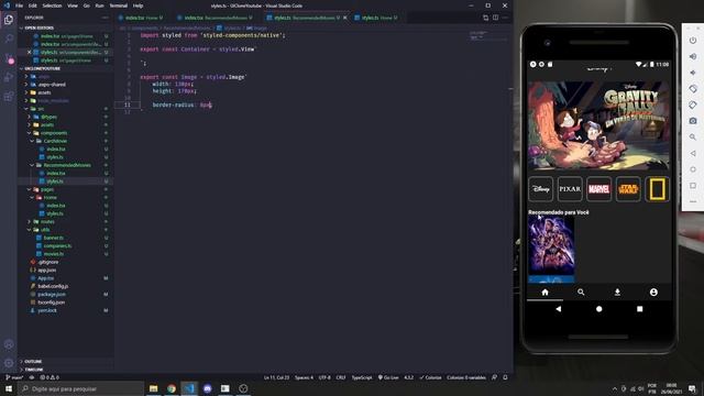 Interface do Disney+ no React Native #2 смотреть онлайн