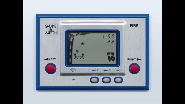 Game & Watch - Fire (silver Series) (c)1980 Nintendo