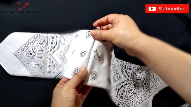 Quick Easy Hand Sew Bandana Face Mask | Bandana Face Mask Tutorial | How To Make A Bandana Face Mas