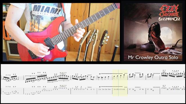Ozzy Osbourne- Mr Crowley Outro Guitar Solo Tab смотреть онлайн