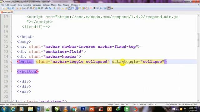 bootstrap-25-navigation bar in bootstrap part-1 смотреть онлайн