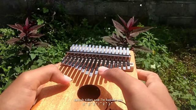 Keshi - Beside You (Kalimba Cover) with Easy Tabs and Lyrics смотреть онлайн