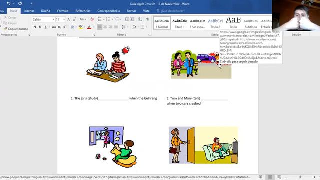 English 7th grade: Interrupted actions смотреть онлайн