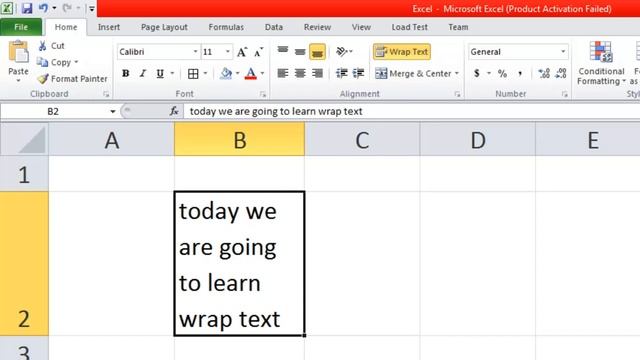 Wrap text in MS Excel hindi смотреть онлайн