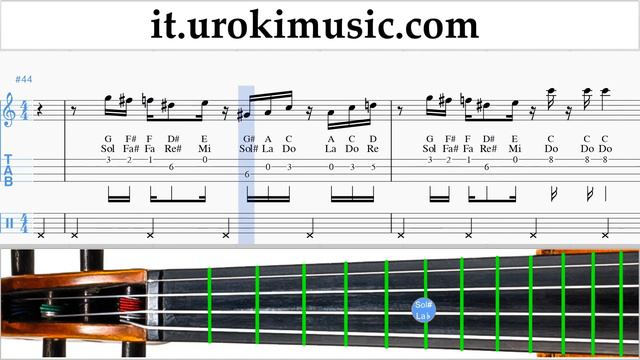 Corso di Violino Super Mario Bros - Theme Tablature Tab um-a276