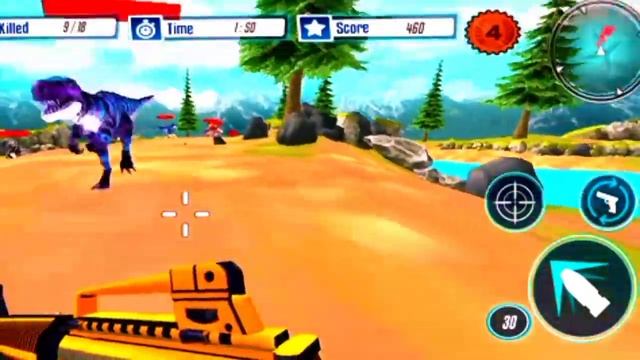 Jurassic World Dinosaur Hunting Game Gameplay - 3D Dinosaur Hunting Game- Dino Game Walkthrough Hun смотреть онлайн