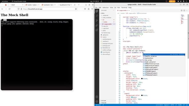 Svelte Animation / Linux Mock shell смотреть онлайн