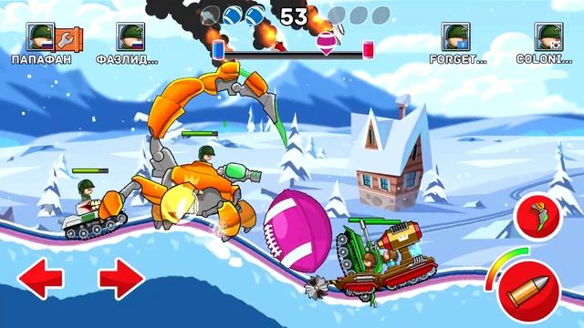 СКОРПИОН против ВСЕХ в Hills Of Steel прохождение игры про танки на андроид смотреть онлайн