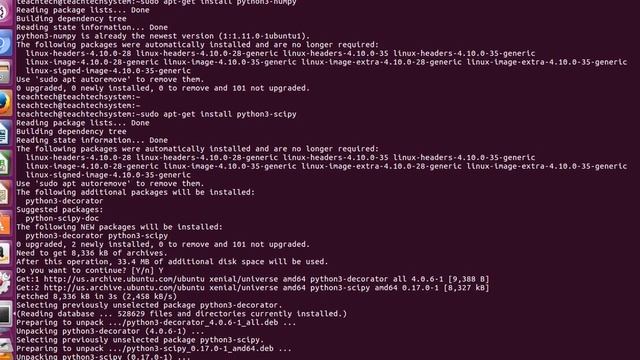 Python3 numpy Scipy and matplotlib installation смотреть онлайн