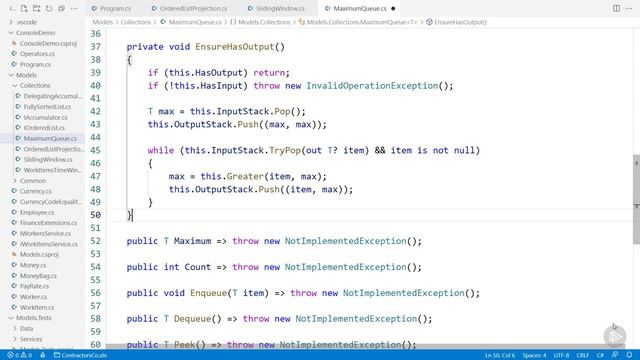 11-6. Implementing the Maximum Queue