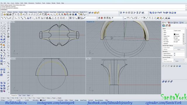 X-Ring in Rhinoceros 3d. Stream. 3d modelling. смотреть онлайн