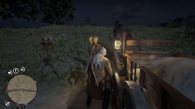 Attacked by 2 headed skeletons in Red Dead Redemption 2 Online! смотреть онлайн