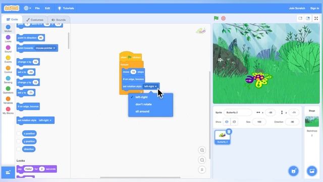 Scratch Project : Fly a Butterfly смотреть онлайн