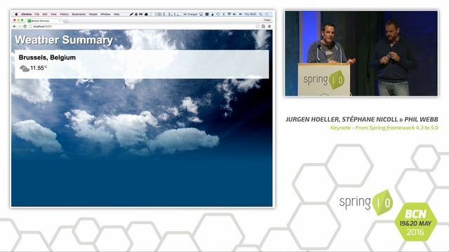 KEYNOTE - From Spring Framework 4.3 to 5.0 - Juergen Hoeller, Stéphane Nicoll and Phil Webb смотреть онлайн