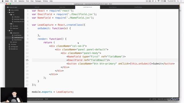 042 Forms in React Part 2 Working with refs смотреть онлайн
