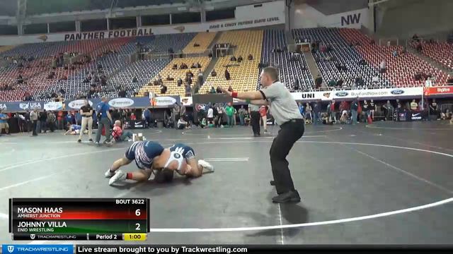 16U 160 Johnny Villa Enid Wrestling Vs Mason Haas Amherst Junction смотреть онлайн